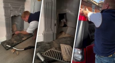Трубочист виявив у димоході шокуючу знахідку: "причина" забитої труби полетіла