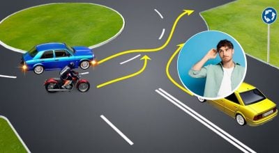 Впоратись зможе не кожен: задача з ПДР на проїзд кругового перехрестя Впоратись зможе не кожен: задача з ПДР на проїзд кругового перехрестя