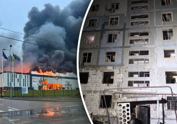 "Тяжелая ночь": россияне массированно обстреляли Украину, бушуют сильные пожары