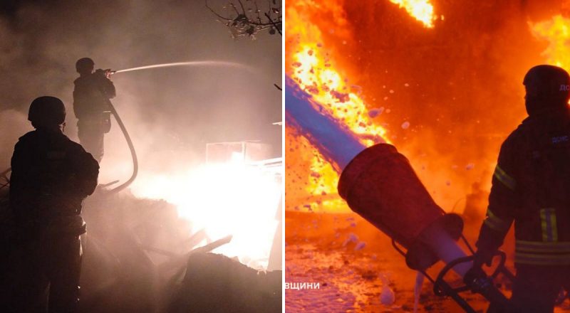 РФ запустила дроны по Украине: вспыхнул пожар, начались отключения света