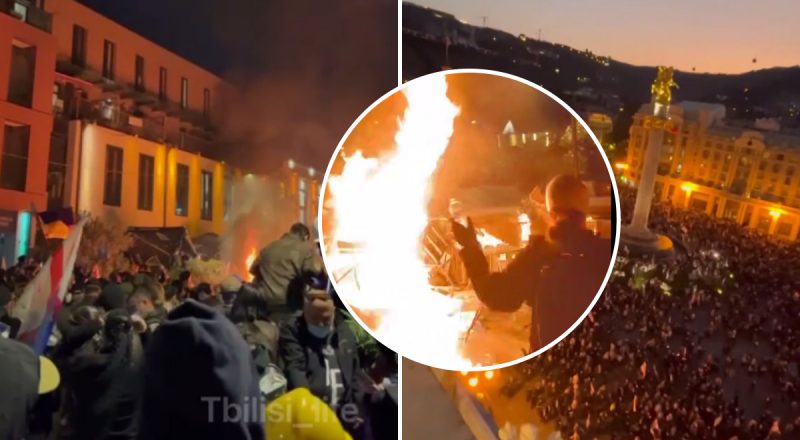 У Грузії спалахнули масові протести: палац президента беруть штурмом