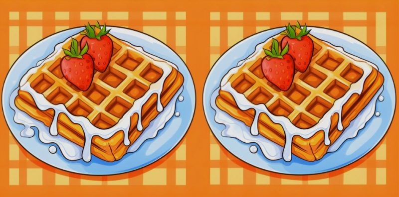 Тест на IQ: знайдіть 3 відмінності на картинках з вафлями за 29 секунд