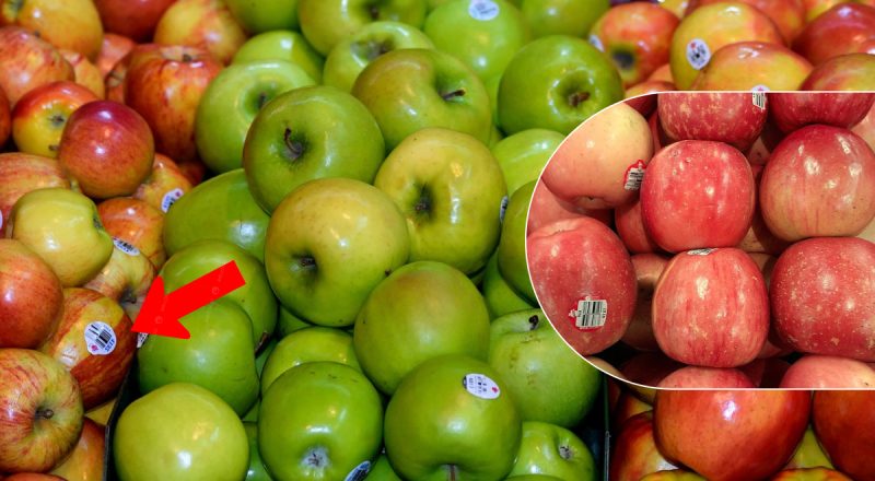 Більшість навіть не здогадується: що означають наліпки з цифрами на яблуках