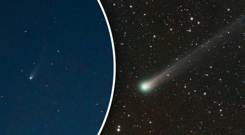 В небе над Украиной заметили уникальную комету: она максимально приблизилась к Земле
