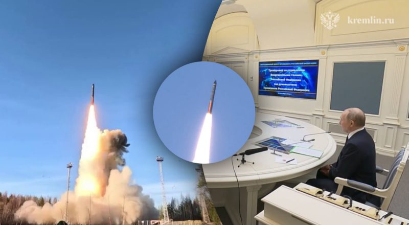 Путін запустив міжконтинентальну балістичну ракету в сторону США