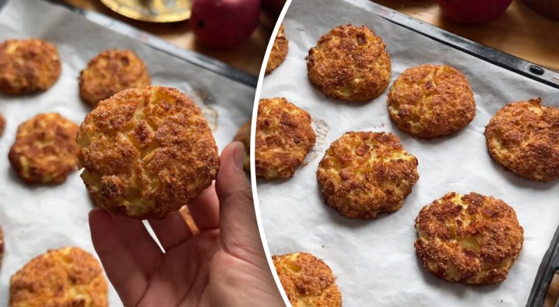 Зникає з тарілки миттєво: гора смачного печива з яблук