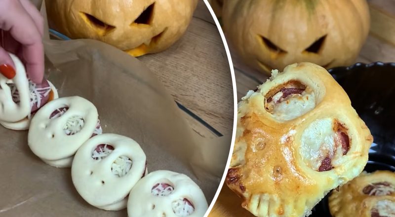 Сметут со стола первыми: рецепт очень вкусных мини-пицц на Хэллоуин за 15 минут
