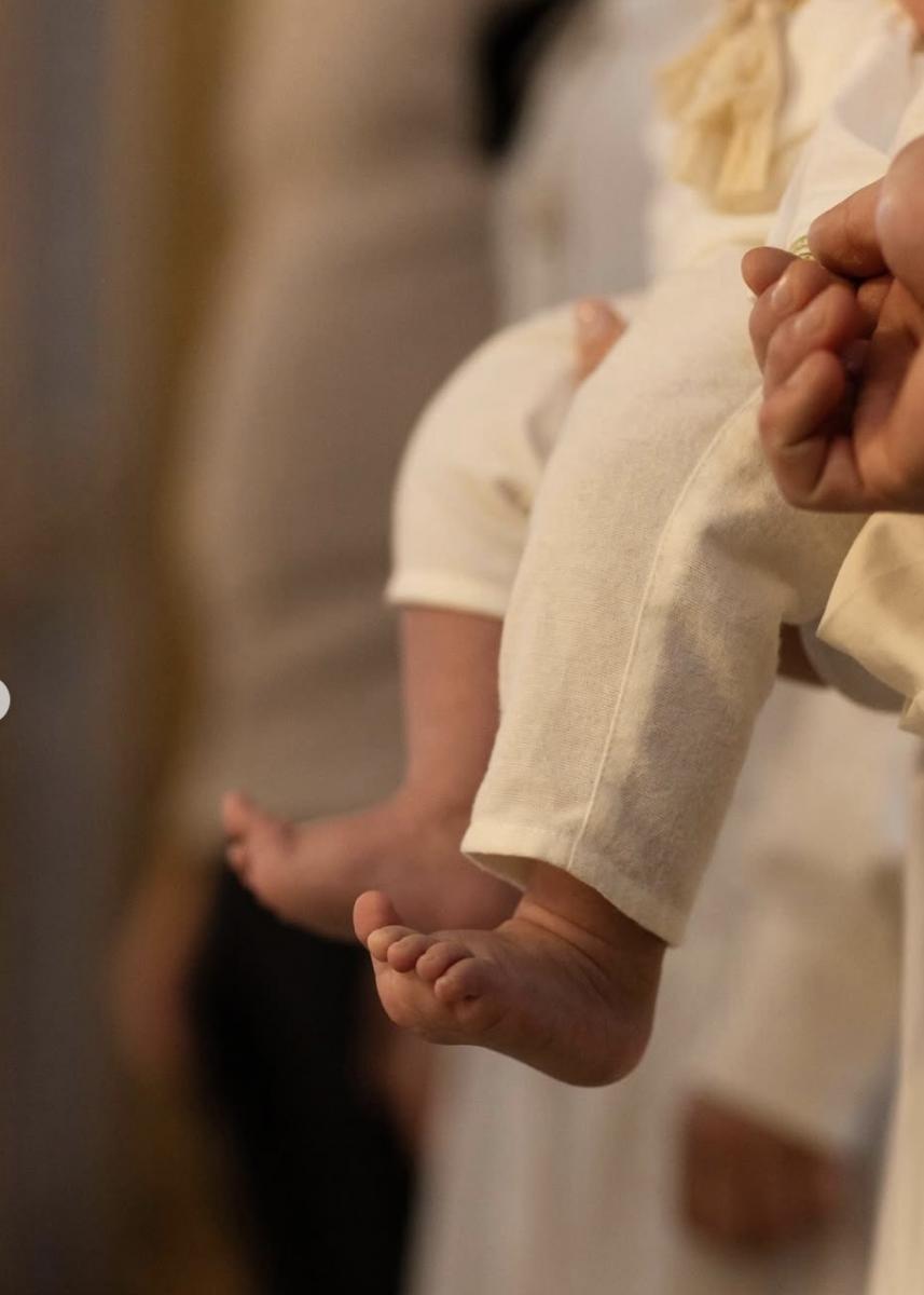 Леся Нікітюк хрестила сина 