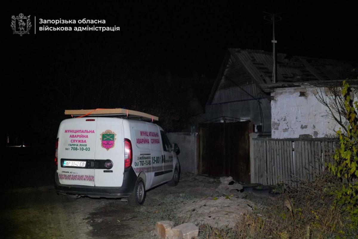 Наслідки російського удару по Запоріжжю