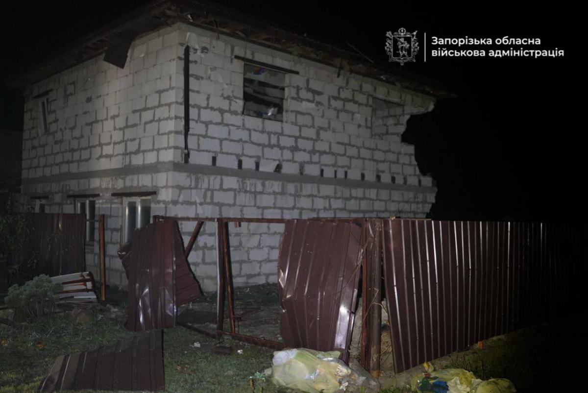 Наслідки російського удару по Запоріжжю