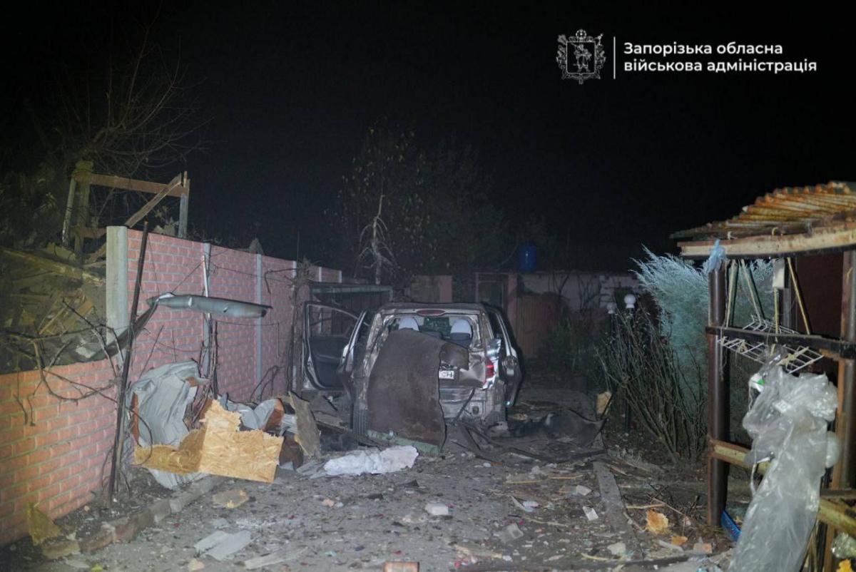 Наслідки російського удару по Запоріжжю