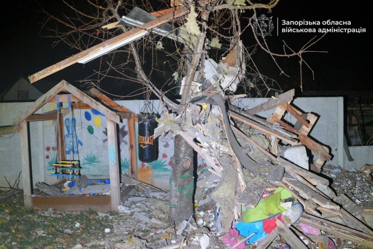 Наслідки російського удару по Запоріжжю
