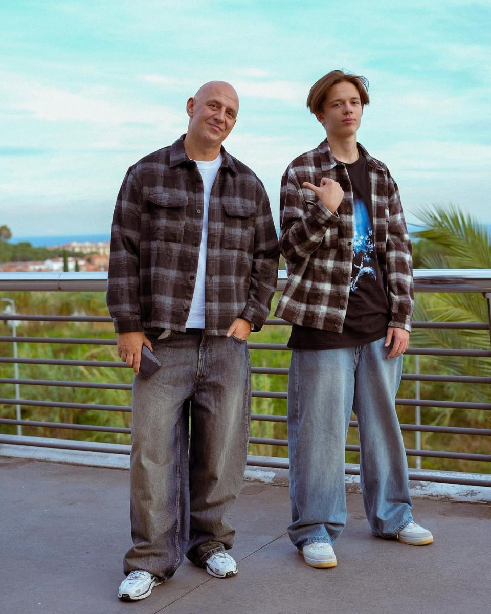 Потап із сином Андрієм