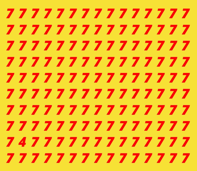 Знайдіть на зображенні число 4