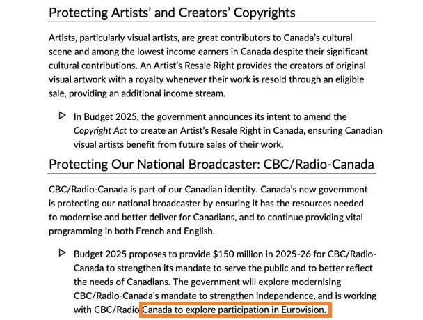 Фрагмент бюджетного отчета Канады за 2025-2026 годы Фрагмент бюджетного отчета Канады за 2025-2026 годы