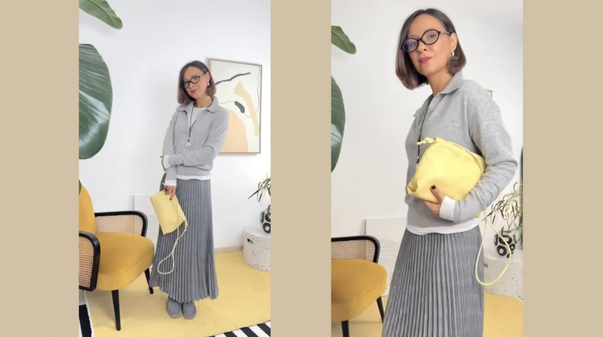 Образ із плісированою спідницею Образ із плісированою спідницею