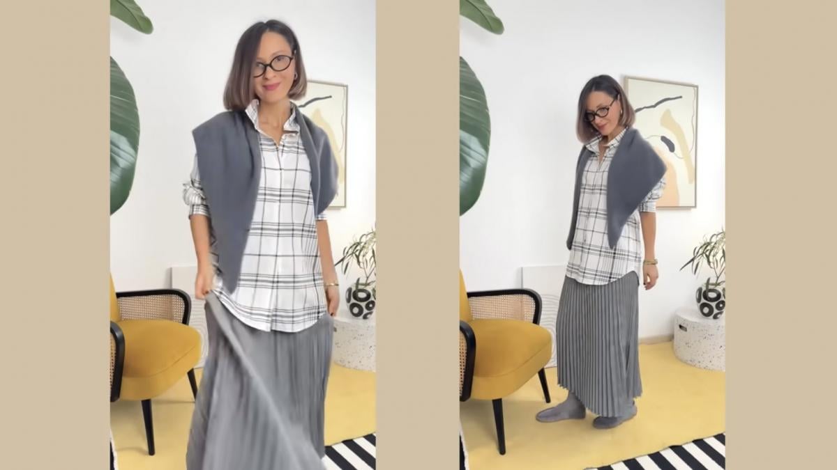 Образ із плісированою спідницею Образ із плісированою спідницею