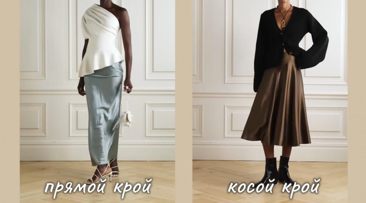 Прямий і косий крій спідниці Прямий і косий крій спідниці