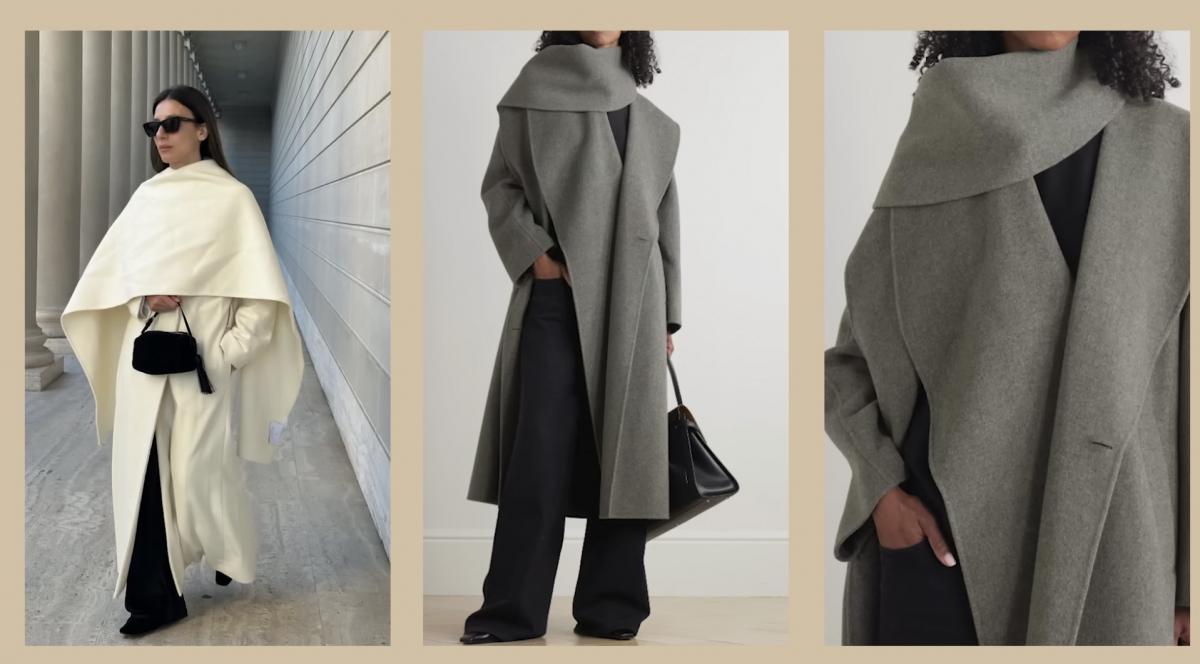 Пальто зі знімним шарфом Пальто зі знімним шарфом