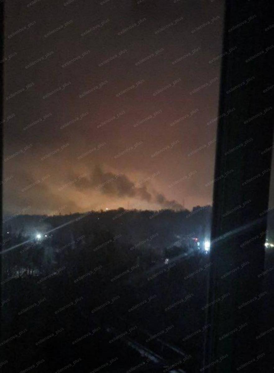 Дим після пожежі в Саратові 