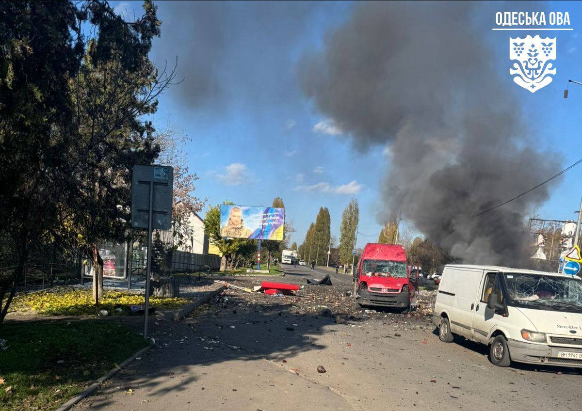 Удар по ринку в Чорноморську 14 листопада 