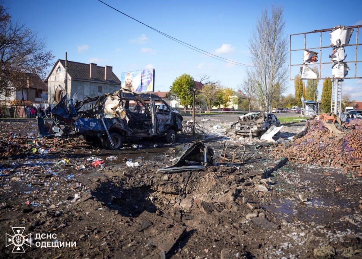 Удар по ринку в Чорноморську 14 листопада 