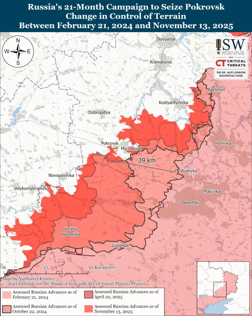 Як РФ вдалося просунутися в Покровську: в ISW назвали вирішальний фактор Як РФ вдалося просунутися в Покровську: в ISW назвали вирішальний фактор
