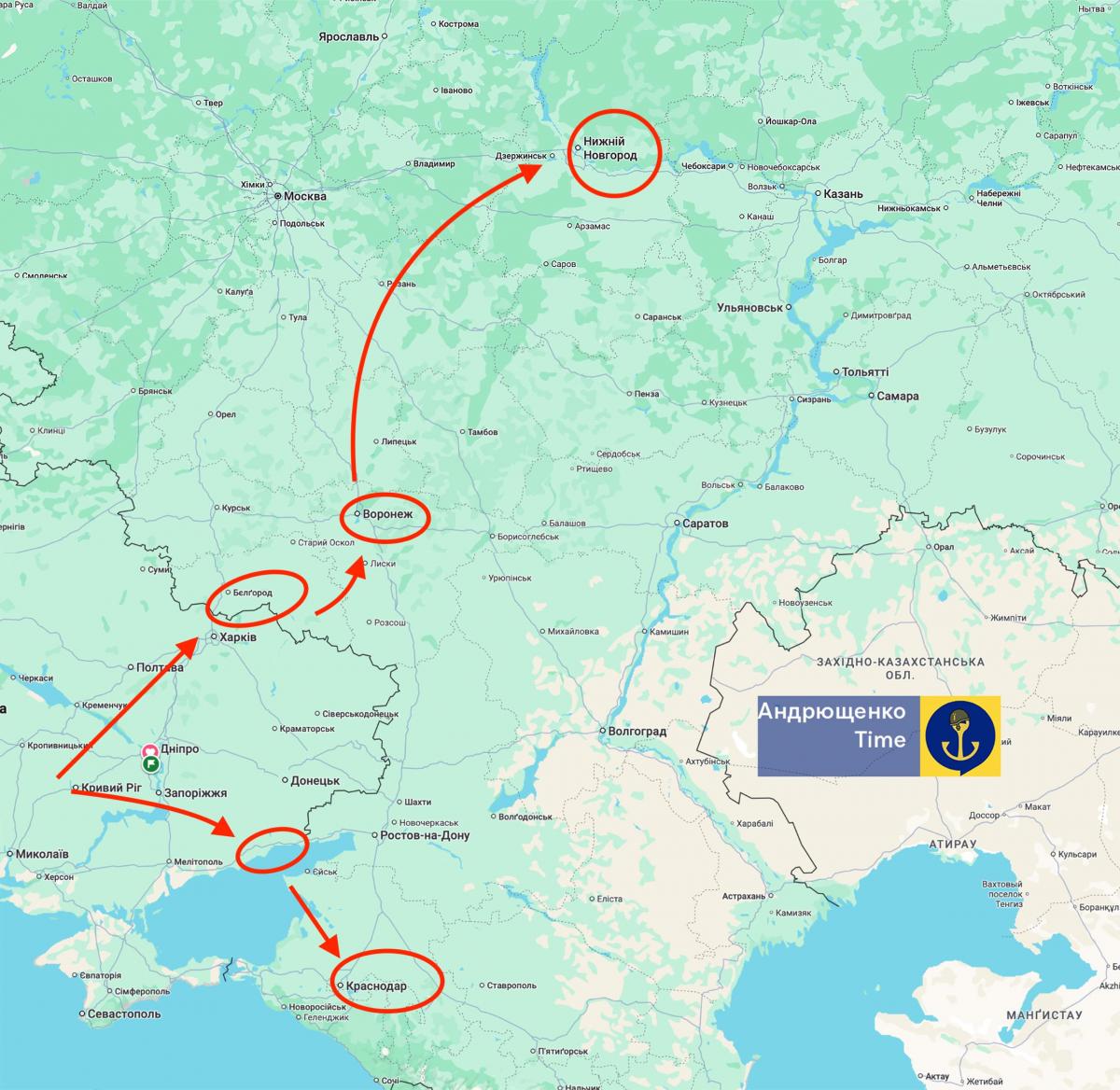 Було щонайменше 10 вибухів: дрони атакували два важливих об'єкти в Росії