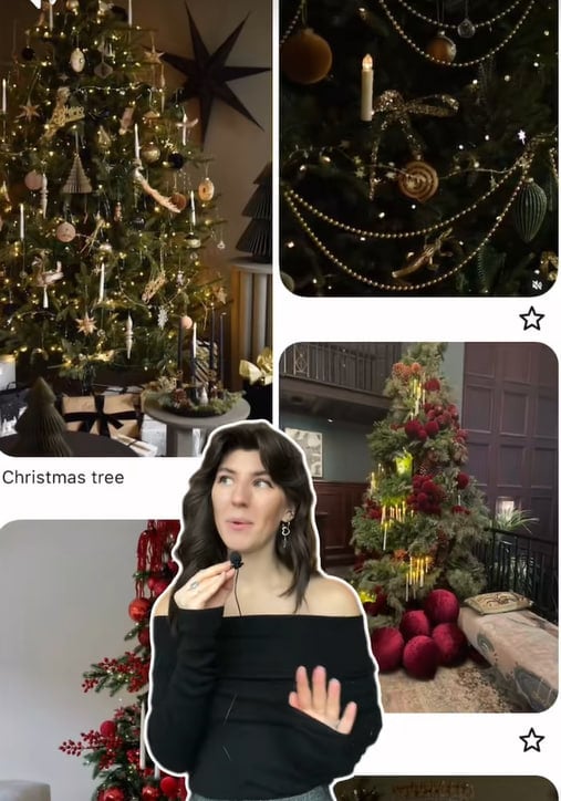 Декор елки свечами и бусами Декор елки свечами и бусами