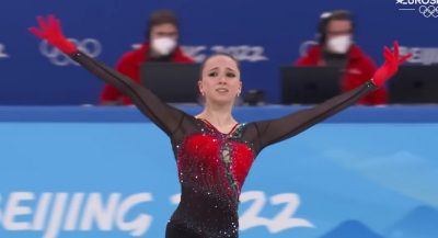 Валиева на Олимпиаде 2022 года Валиева на Олимпиаде 2022 года