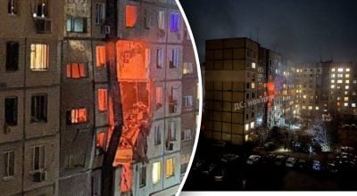 Пряме попадання: у Дніпрі росіяни вдарили Шахедом у багатоповерхівку