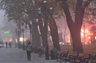 осень, погода, туман