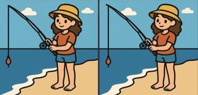 Тест на IQ: знайдіть 3 відмінності на картинках дівчини на пляжі за 65 секунд