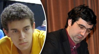 Крамник (праворуч) неодноразово звинувачував американця в нечесній грі