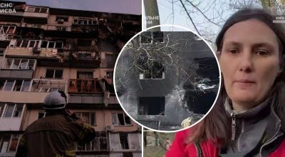 "Загорілося волосся, все було в диму": киянка розповіла про пережите під час атаки РФ