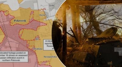 Покровск, ВСУ, карта Покровск, ВСУ, карта