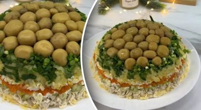 Найкраща страва на Новий рік: той самий рецепт салату "Грибна галявина"