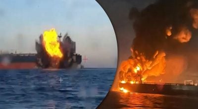 В Черном море горят танкеры РФ