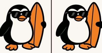 Тест на IQ: знайдіть 3 відмінності на картинці пінгвіна в окулярах за 31 секунду