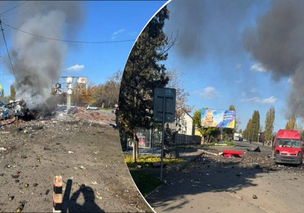 Все в диму і вогні, є загиблі: росіяни завдали удару по ринку в Чорноморську