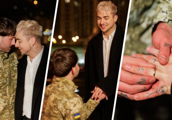 "Я сказав так": MELOVIN на Майдані заручився і поцілувався з військовим