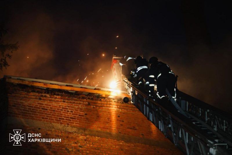 Российские дроны ударили по пригороду Харькова: разрушена пожарная часть, есть пострадавшие