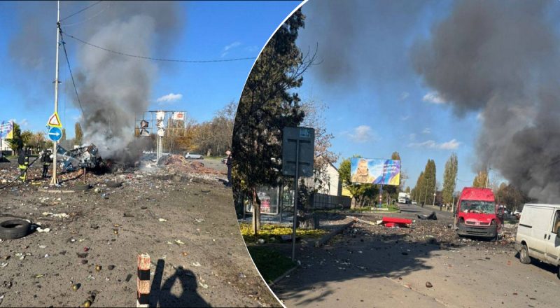 Все в дыму и огне, есть погибшие: россияне нанесли удар по рынку в Черноморске