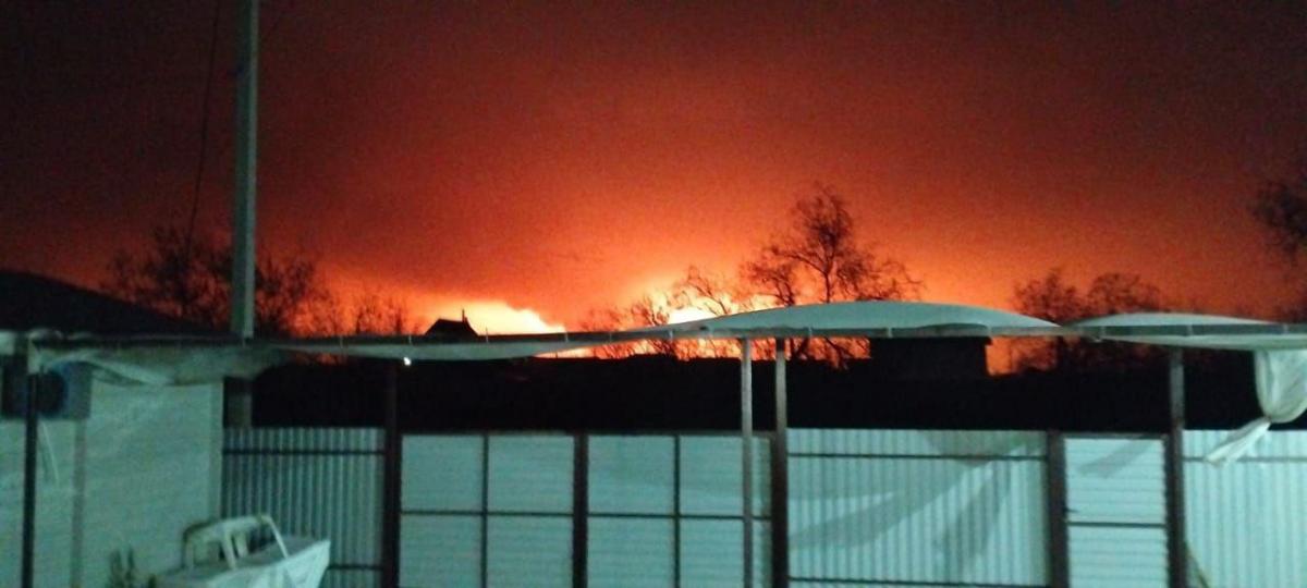 Зарево в Темрюке 