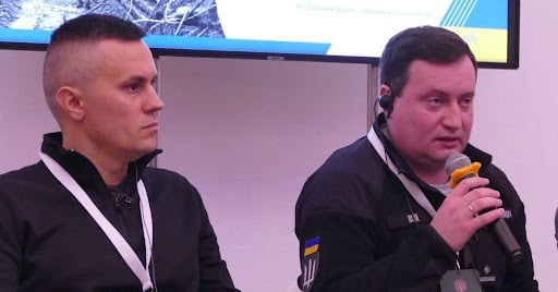 Олексій Івашин та Андрій Юсов під час дискусії