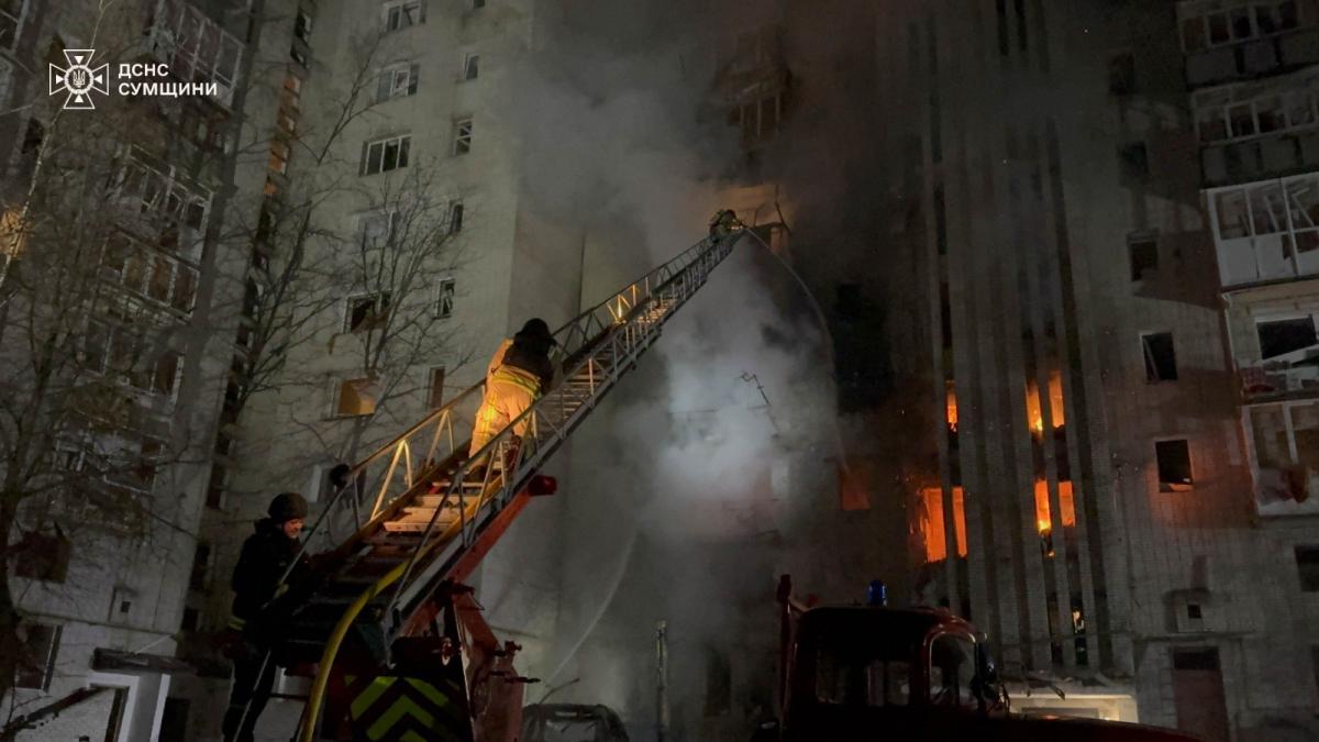 Атака на Ахтырку в ночь на 8 декабря 2025 Атака на Ахтырку в ночь на 8 декабря 2025