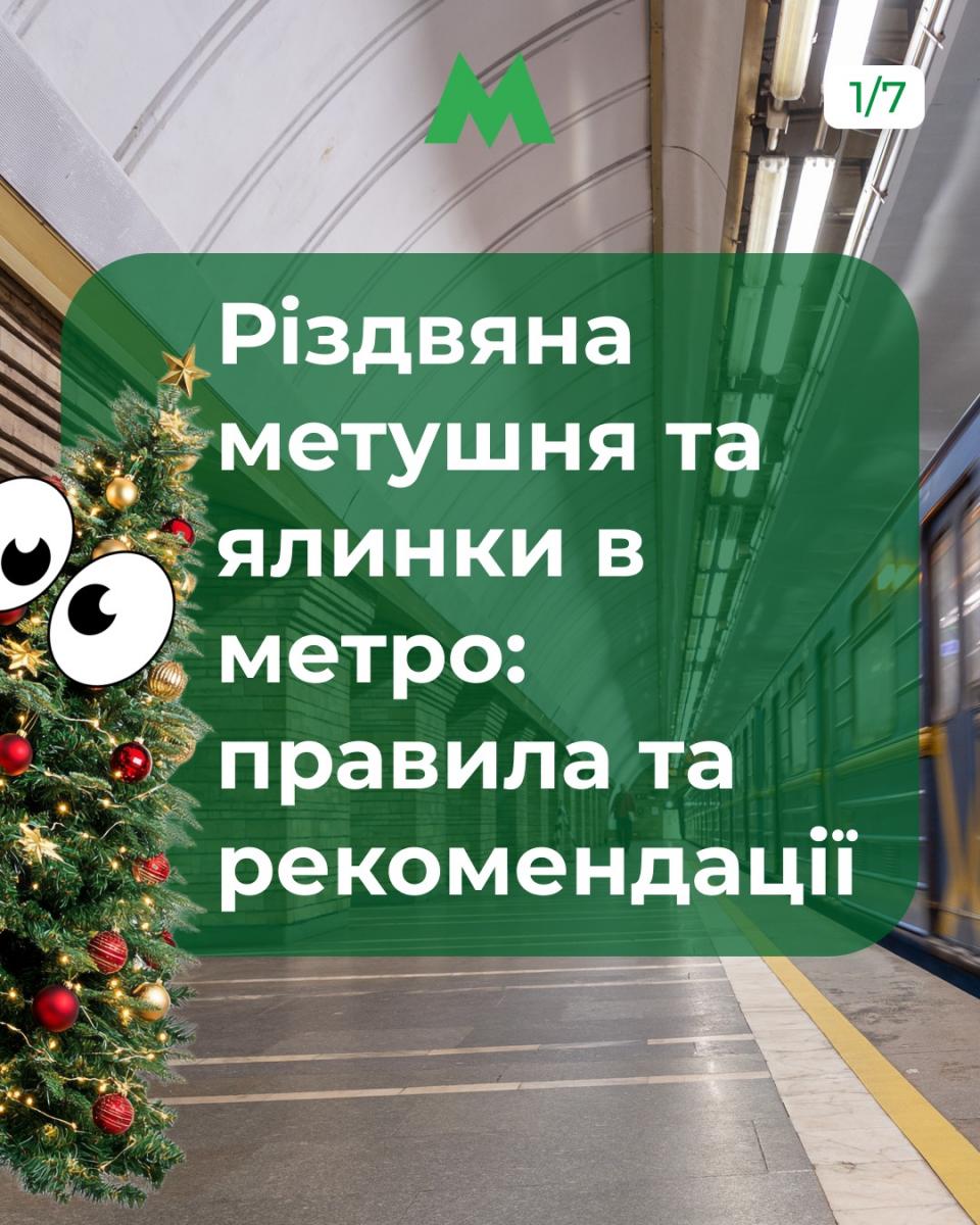 Киянам нагадали, які ялинки можна перевозити в метро Киянам нагадали, які ялинки можна перевозити в метро