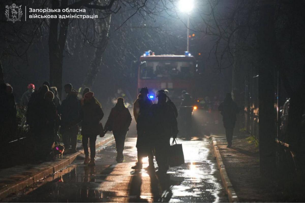 Атака на Запорожье в ночь на 16 декабря 2025 Атака на Запорожье в ночь на 16 декабря 2025