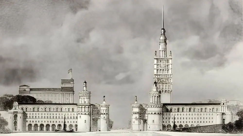 Нереалізований проєкт забудови Хрещатика. 1944 рік Нереалізований проєкт забудови Хрещатика. 1944 рік