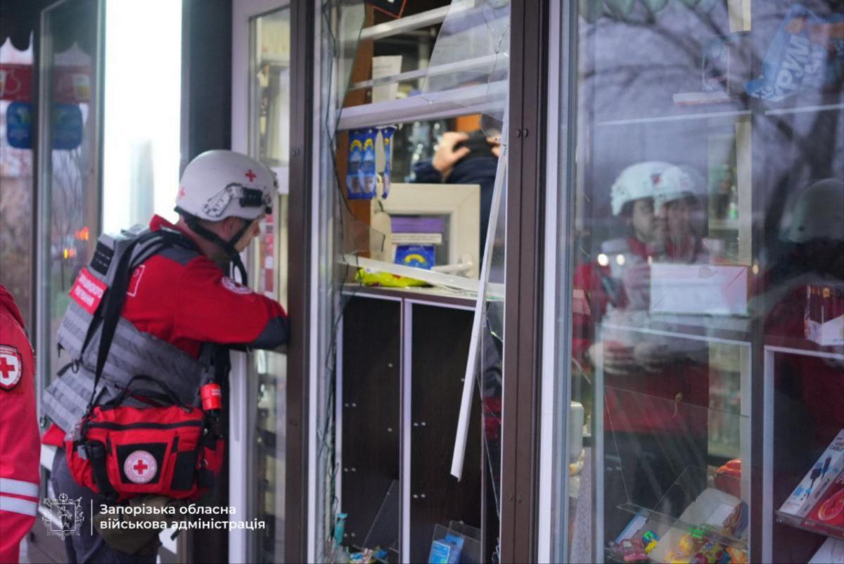 Последствия атаки РФ на Запорожье Последствия атаки РФ на Запорожье